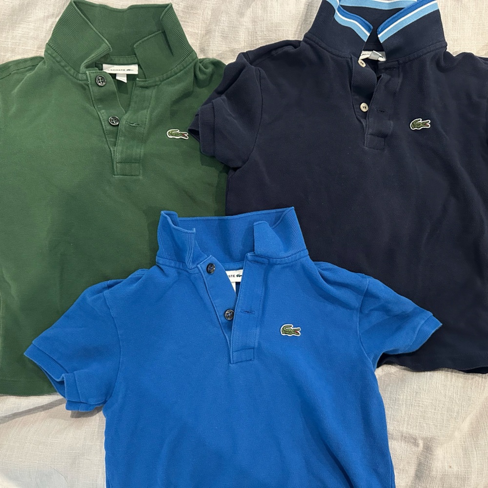 Lacoste Polo Shirts in Blue and Green for Casual Wear